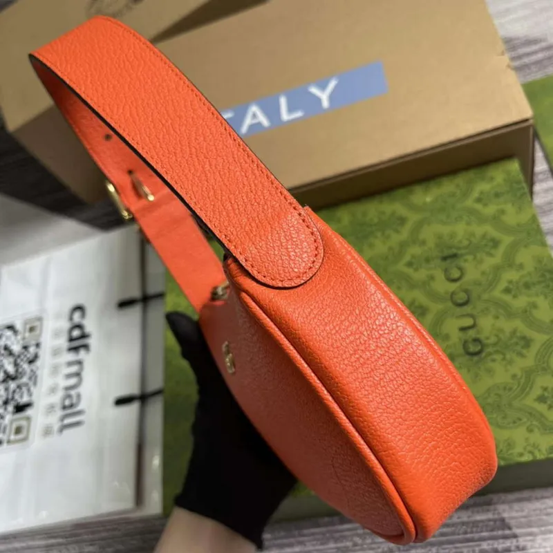 Gucci 739076 Mini ramenní taška Aphrodite oranžová