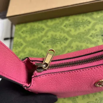 Gucci 739076 Mini ramenní taška Aphrodite Růžová