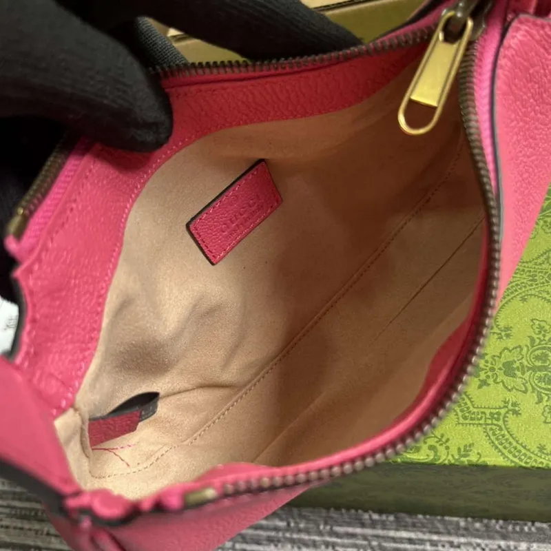 Gucci 739076 Mini ramenní taška Aphrodite Růžová