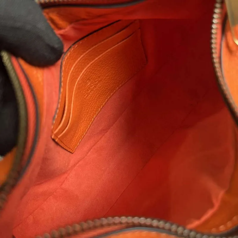 Gucci 731817 Aphrodite Malá Kabelka přes Rameno Oranžová