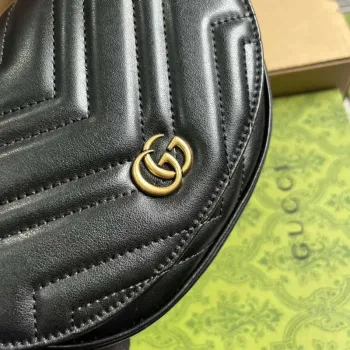 Gucci 746431 GG Marmont Matelassé Chain Mini Bag Černá