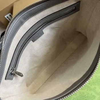 Gucci 696009 GG Embossed Střední Messenger Taška Šedá