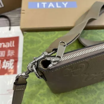 Gucci 696009 Jumbo GG Střední Messenger Taška Taupe