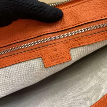 Gucci 696009 Jumbo GG Střední Messenger Taška Oranžová