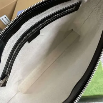 Gucci 696009 GG Embossed Střední Messenger Taška Černá