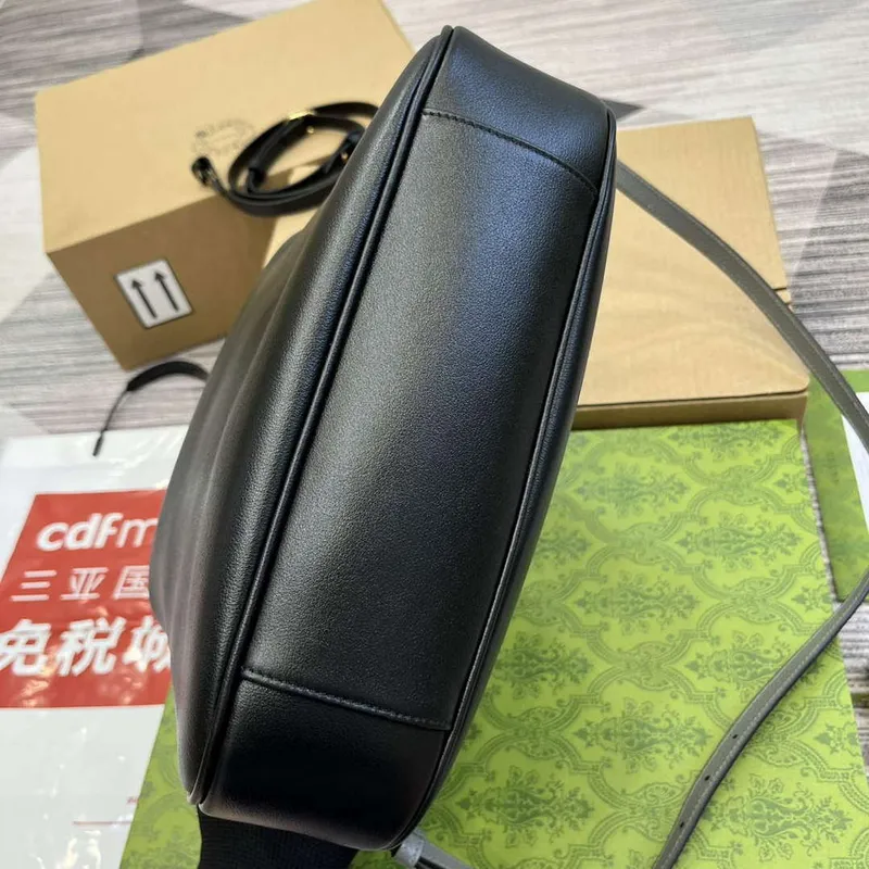 Gucci 746124 Gucci Diana Střední Kabelka přes Rameno Černá