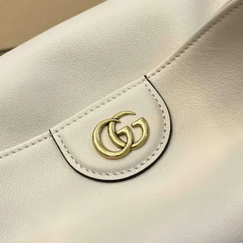Gucci 746124 Gucci Diana Střední Kabelka přes Rameno Bílá