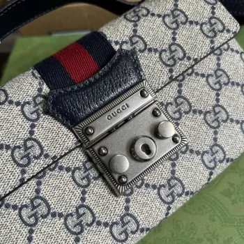 Gucci 652683 Mini Taška s Zámkem Černá