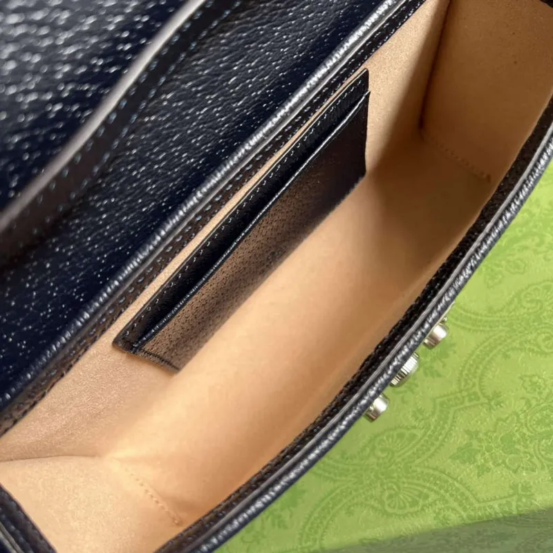 Gucci 652683 Mini Taška s Zámkem Černá