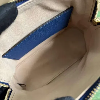 Gucci 715775 Gucci Diana Mini Tote Bag Královsky modrá kůže