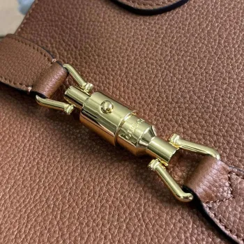 Gucci 727810 Jackie 1961 Malá taška z přírodní kůže hnědá