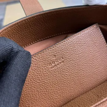 Gucci 727810 Jackie 1961 Malá taška z přírodní kůže hnědá