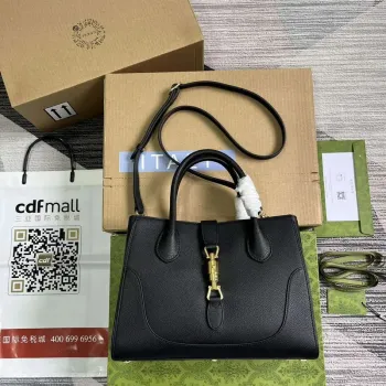 Gucci 727810 Jackie 1961 — Malá černá taška z přírodní kůže