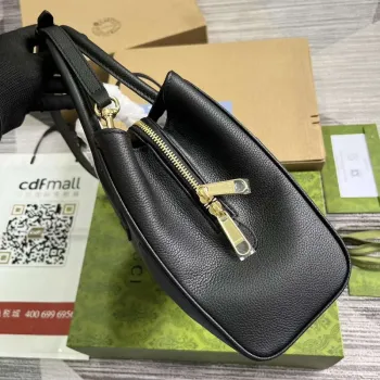 Gucci 727810 Jackie 1961 Malá taška z přírodní kůže černá