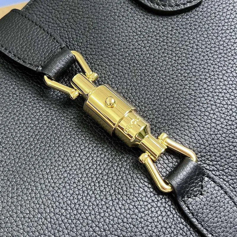 Gucci 727810 Jackie 1961 Malá taška z přírodní kůže černá