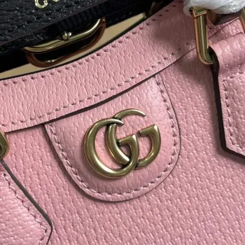 Gucci 739079 Diana Mini Tote Bag Růžová kůže