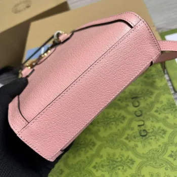 Gucci 739079 Diana Mini Tote Bag Růžová kůže
