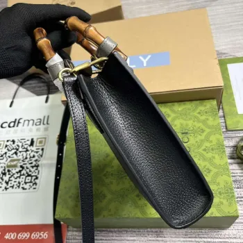 Gucci 739079 Diana Mini Tote Bag Černá Kůže