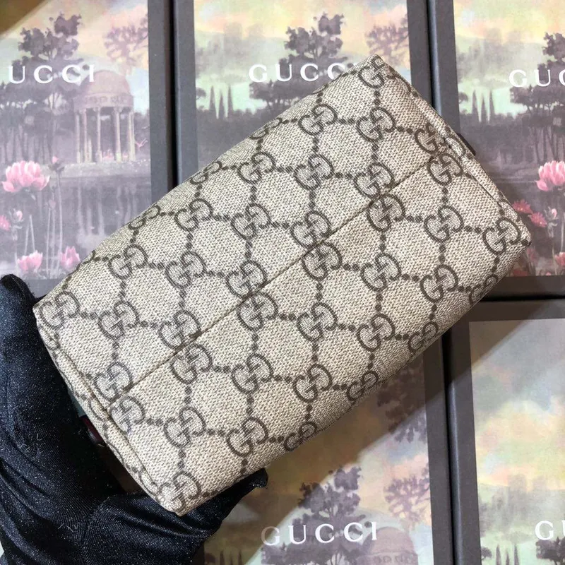 Gucci 611001 GG Ophidia GG kosmetická taška béžová hnědá