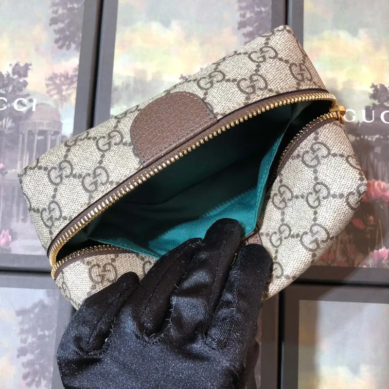 Gucci 611001 GG Ophidia GG kosmetická taška béžová hnědá