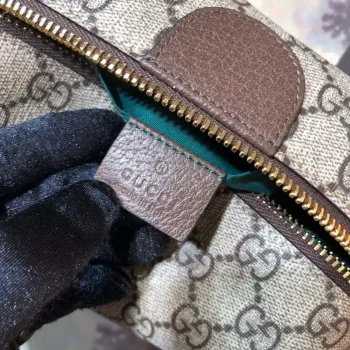 Gucci 611001 GG Ophidia GG kosmetická taška béžová hnědá