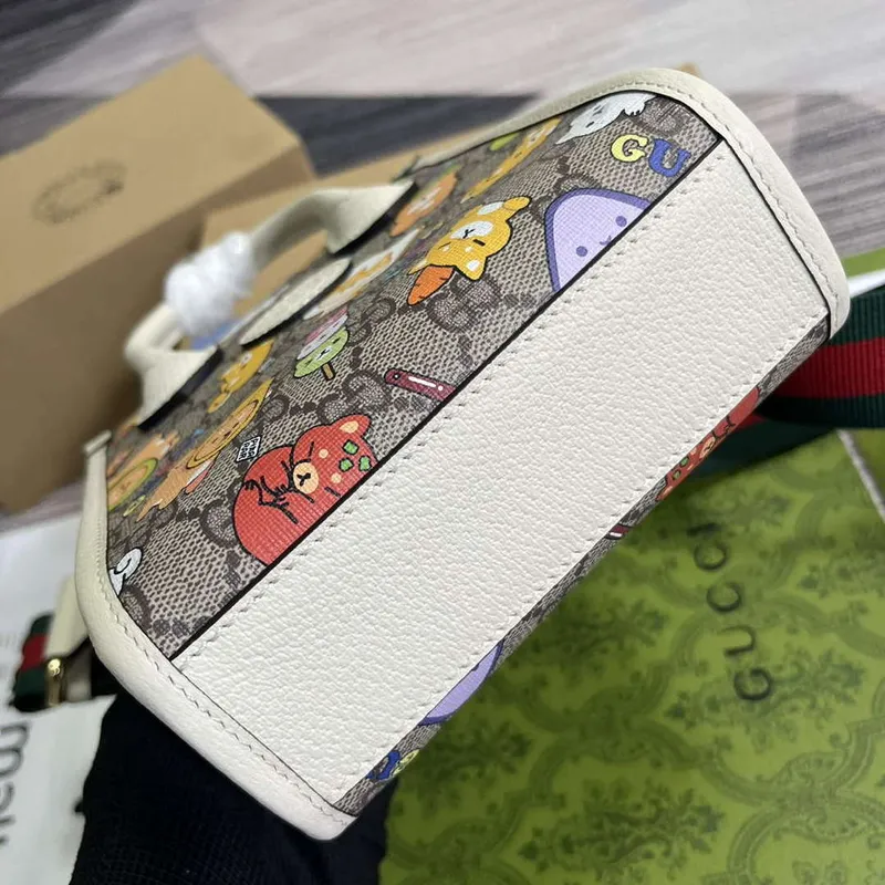 Gucci 699406 Gucci mini taška s potiskem zvířat