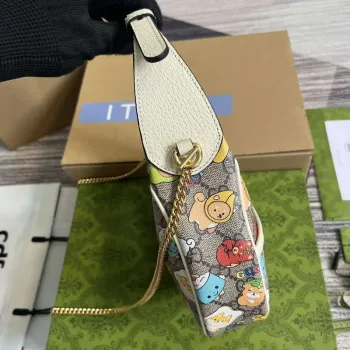 Gucci 726843 Gucci Mini Taška s Tiskem Zvířat