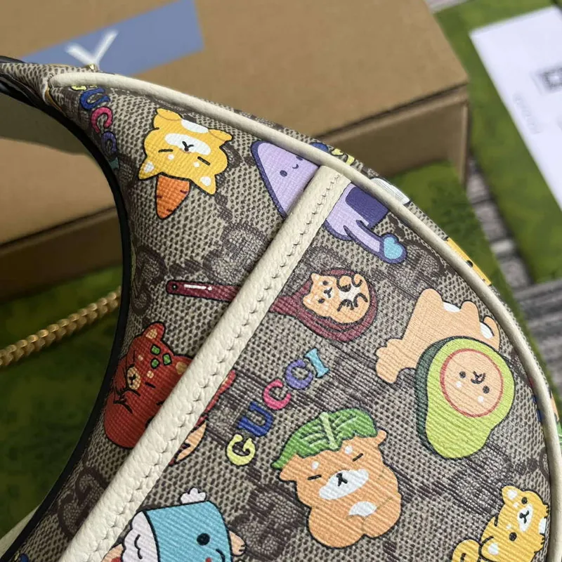 Gucci 726843 Gucci Mini Taška s Tiskem Zvířat