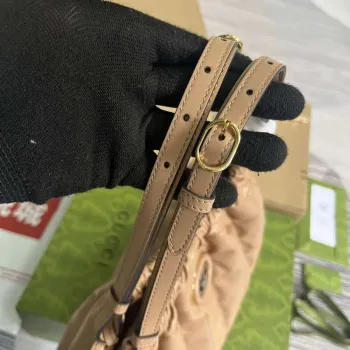 Gucci 746210 Gucci Deco Střední Taška přes Rameno Růžová béžová