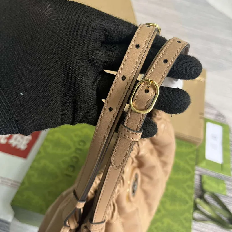 Gucci 746210 Gucci Deco Střední Taška přes Rameno Růžová béžová