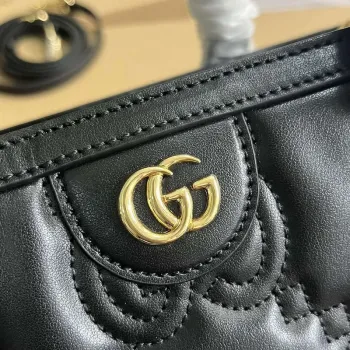 Gucci 728236 GG Matelassé Tote Černá