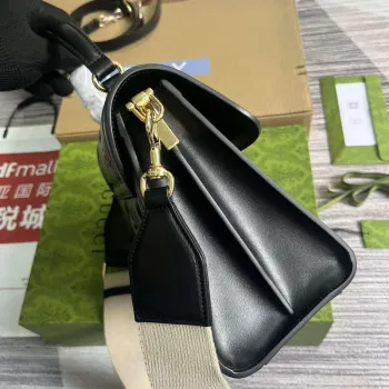 Gucci 736877 GG Matelassé Kabelka Černá