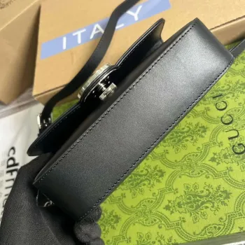 Gucci 739722 Petite GG Mini Ramenní Taška Černá