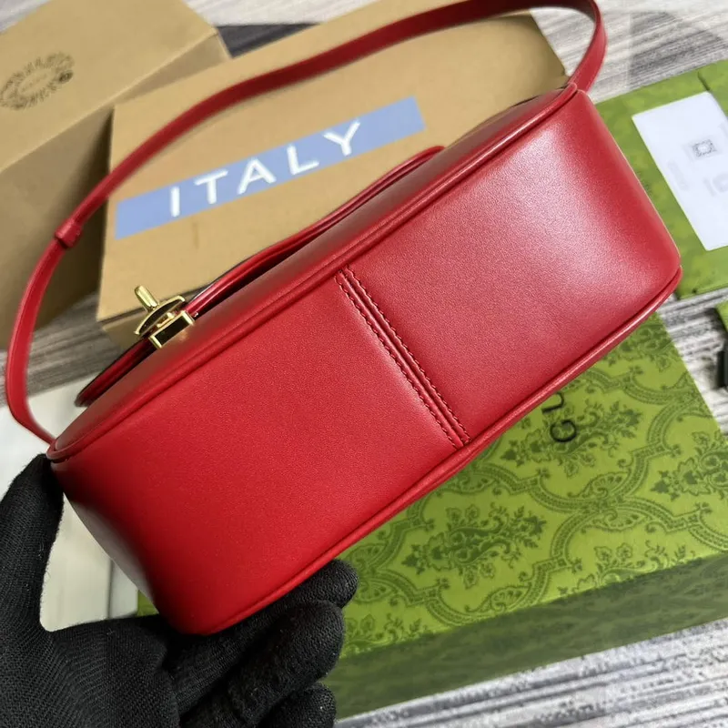 Gucci 740988 Koni inspirovaná taška přes rameno Modrá a červená