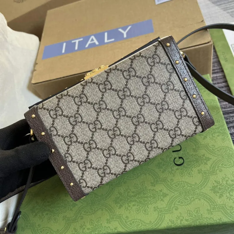 Gucci 678460 GG Mini Taška Hnědá