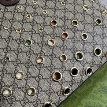 Gucci 631685 Ophidia GG střední taška hnědá