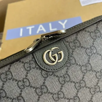 Gucci 699439 Ophidia GG ramenní taška Šedá