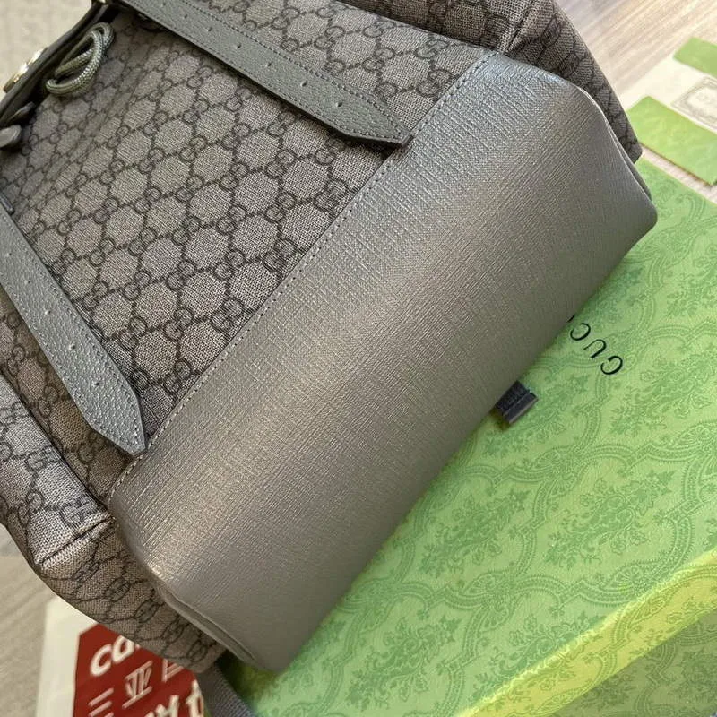 Gucci 598140 Ophidia GG střední batoh Šedý