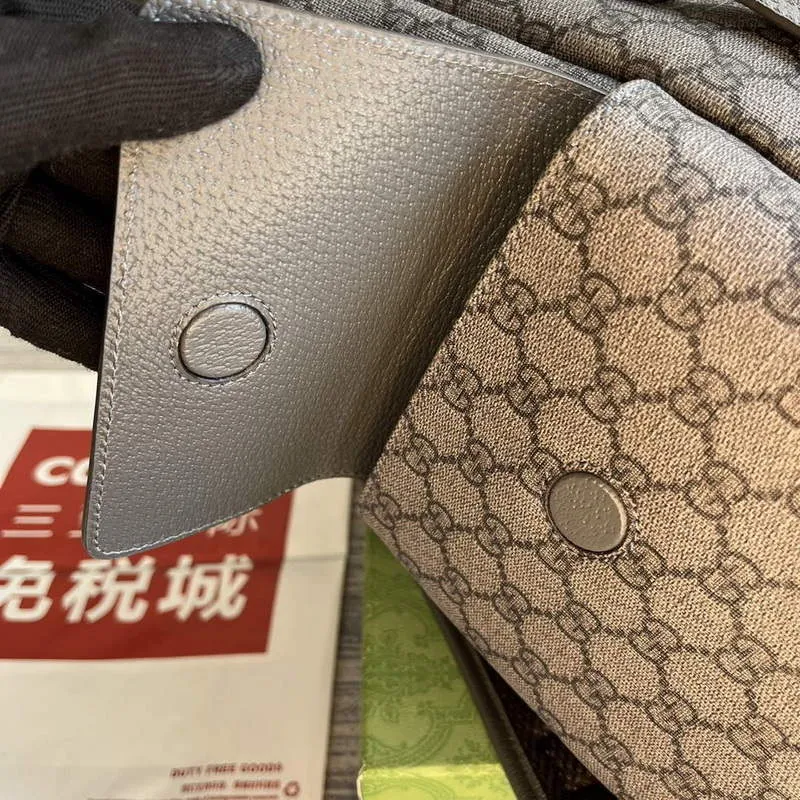 Gucci 598140 Ophidia GG střední batoh Šedý