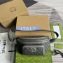 Gucci 733868 Ophidia Pásková taška Šedá
