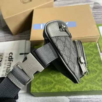 Gucci 733868 Ophidia Pásková taška Šedá