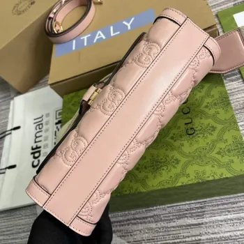 Gucci 724529 GG Matelassé Malá Taška Růžová