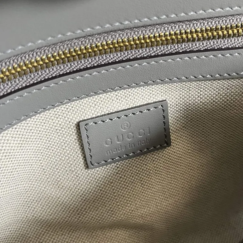 Gucci 724529 GG Matelassé Malá Taška Světle šedá