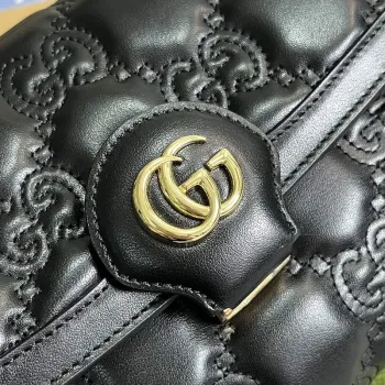 Gucci 724529 GG Matelassé Malá Taška Černá