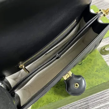 Gucci 724529 GG Matelassé Malá Taška Černá