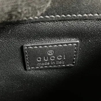 Gucci 741457 Gucci Deco mini ramenní taška Černá