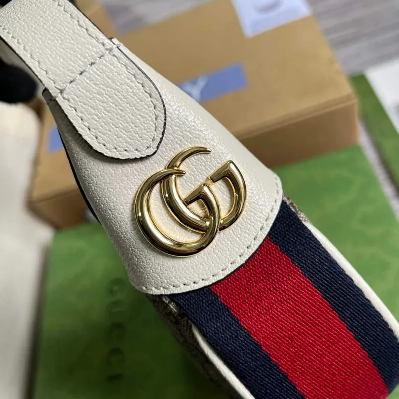 Gucci 658551 Ophidia GG Mini Taška Bílá