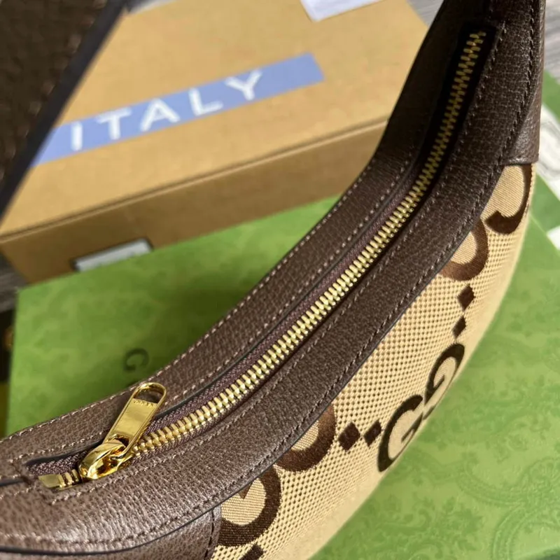 Gucci 658551 Ophidia Jumbo GG Mini Taška Hnědá