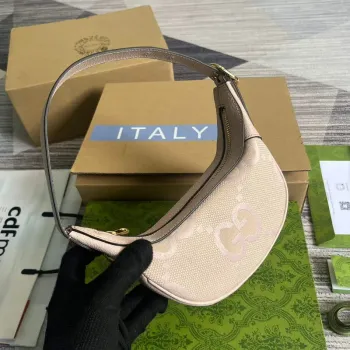 Gucci 658551 Ophidia Jumbo GG Mini Taška Růžová