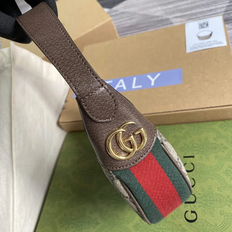 Gucci 658551 Ophidia GG Mini Taška Hnědá